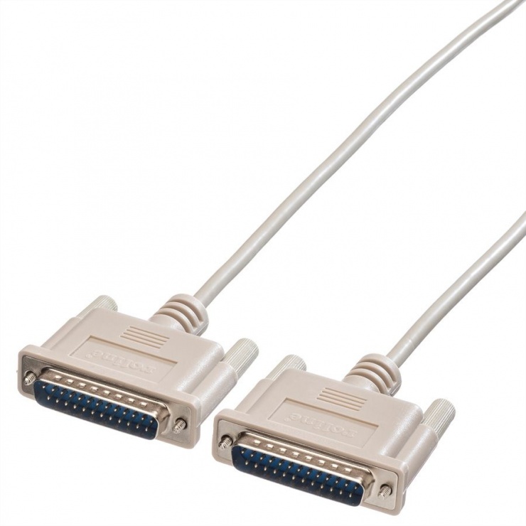 Cablu imprimanta bidirectional paralel 25 pini T-T 6m, Roline 11.01.3560 11.01.3560 imagine noua 2022
